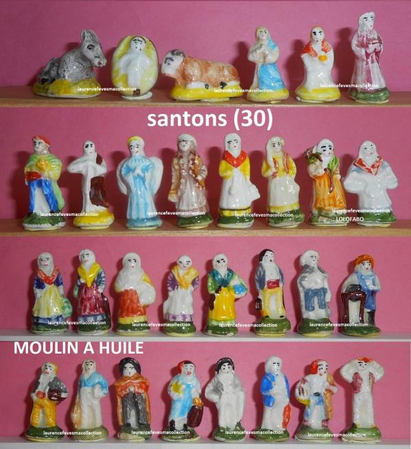 Fèves - Crèche Santons Tradition - 12 Modèles - Brillant, Boite de